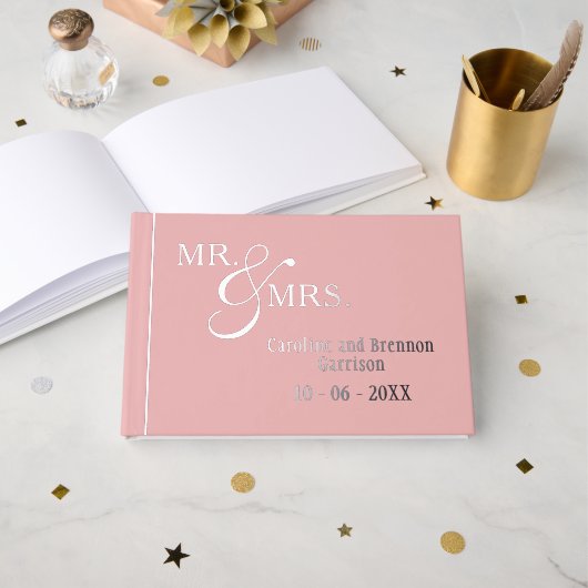 カップル名の確立日年金ゴールド ゲストブック (正面見開き)