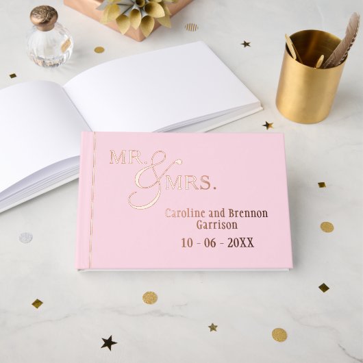 カップル名の確立日年金ゴールド ゲストブック (正面見開き)