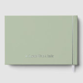 カップル名の確立日年金ゴールド ゲストブック (裏面)