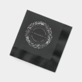 カップル名の確立日年金ゴールド 箔ナプキン (左)