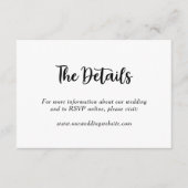 カップル名ディアモノグラム素朴カントリー結婚式 エンクロージャーカード (正面)