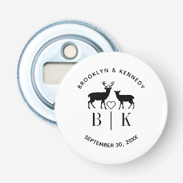 カップル名ディアモノグラム素朴カントリー結婚式 栓抜き