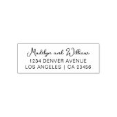 カップル名モダンのア結婚ドレス・スクリプト セルフインキングスタンプ (デザイン)