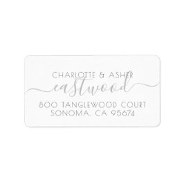 カップル名モノグラムノートカード ラベル