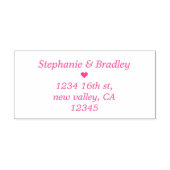 カップル名差出人住所インクリンギングゴムスタンプ セルフインキングスタンプ (デザイン)