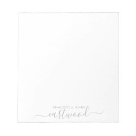 カップル名結婚のモノグラム ノートパッド