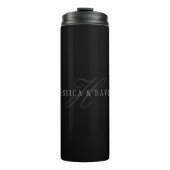 カップル名&姓モノグラム タンブラー (正面)