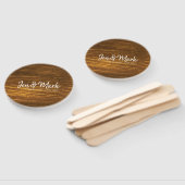 カップル名，州,結婚金ゴールドストリークの日付 ハンドファン (組立なし)