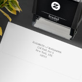 カップル名 |差出人住所結婚のスタンプ セルフインキングスタンプ