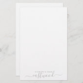 カップル名Newlyweds名前ひな形 便箋 (正面/裏面)