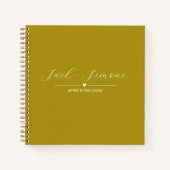 カップル向けの手紙 | 濃い黄色 ノートブック (正面)