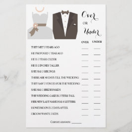 カップル向けシャワーゲームカード チラシ