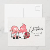 カップル向けユーモアクリスマスカード シーズンポストカード (正面/裏面)