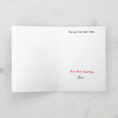 カップル向けユーモアロマンティック料理カード カード (内部)