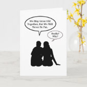 カップル向けユーモアロマンティック料理カード カード (黄色い花)