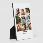 カップル向け9枚の写真コラージュテンプレート フォトプラーク (側面)