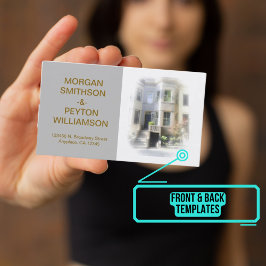 カップル呼び出しカード – 写真wグ縁どレーグ 名刺