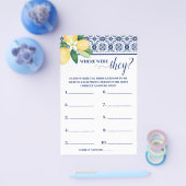 カップル地中海のシャワーゲームカードの場所 チラシ (シングル)