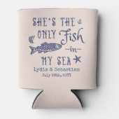 カップル夫の妻かわいいマッチングクルーズバケーション 缶クーラー (正面)