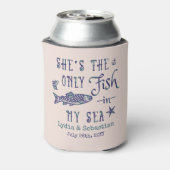 カップル夫の妻かわいいマッチングクルーズバケーション 缶クーラー (缶裏面)