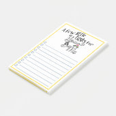 カップル夫及びリストをする妻の雑用 ポストイット (アングル)