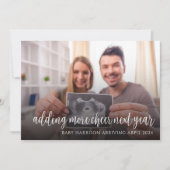 カップル妊娠の発表クリスマスカード シーズンカード (正面)