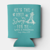 カップル妻の夫かわいいマッチングクルーズバケーション 缶クーラー (裏面)