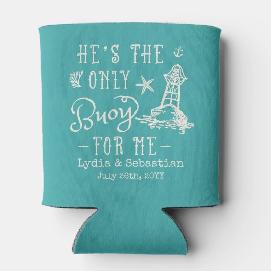 カップル妻の夫かわいいマッチングクルーズバケーション 缶クーラー (裏面)