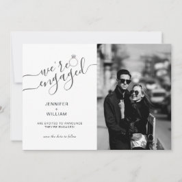 カップル婚約したの写真婚約 案内状