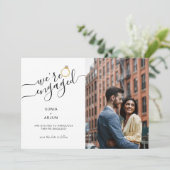 カップル婚約したの写真婚約 案内状 (スタンド正面)