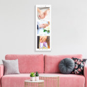 カップル婚約したの写真結婚したを期待するラブストーリー キャンバスプリント (インサイチュ (リビング))