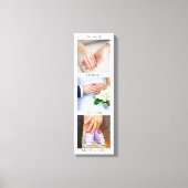 カップル婚約したの写真結婚したを期待するラブストーリー キャンバスプリント (正面)