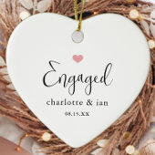 カップル婚約したフォトキープサケ セラミックオーナメント