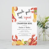 カップル婚約パーティクロフィッシュボイル招待状 (スタンド正面)