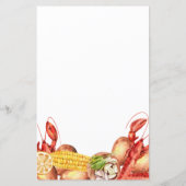 カップル婚約パーティクロフィッシュボイル招待状 (裏面)