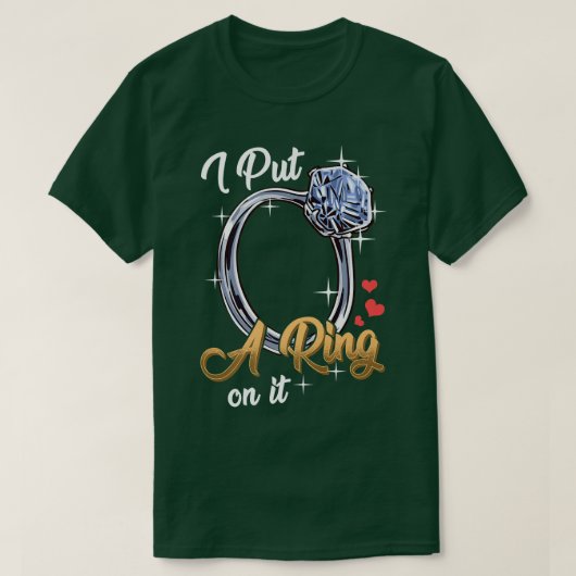 カップル婚約パーティー 婚約者 Tシャツ (デザイン正面)