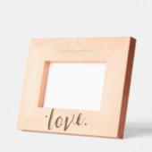 カップル婚約 レーザー彫刻フレーム (左)