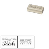 カップル差出人住所 ラバースタンプ (押印)