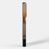 カップル座るビーチでサンセット携帯電話ケース Case-Mate iPhoneケース (裏面 / 右)