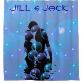 カップル引っ越し祝いパーティーギフトシャワーカーテン シャワーカーテン (正面)