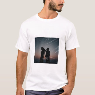 カップル愛のマッチングTシャツデザイン Tシャツ