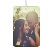 カップル愛の写真バレンタインデー明るいフィルター カーエアーフレッシュナー (正面)