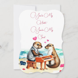 カップル愛情挨拶カード