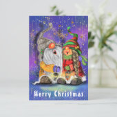 カップル抱き格言幸せなクリスマスソングを歌う (スタンド正面)