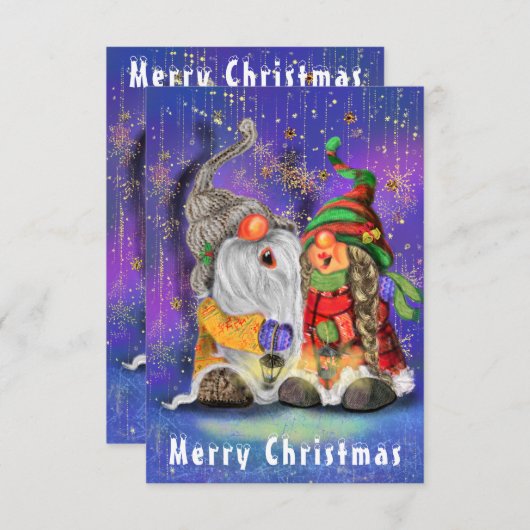 カップル抱き格言幸せなクリスマスソングを歌う (正面/裏面)