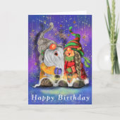 カップル抱き格言歌ハッピーソング – 誕生日 カード (正面)