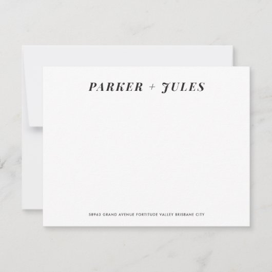 カップル文房具 ノートカード (正面)