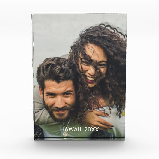 カップル旅行の写真ブロック フォトブロック (正面)