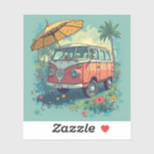 カップル旅行車 シール (シート)