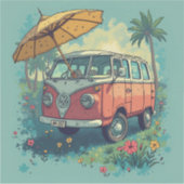 カップル旅行車 シール (正面)